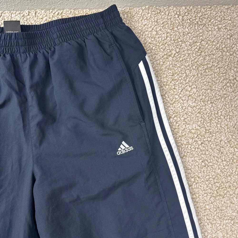 Y2K Vintage Adidas Climalite Clima365 Mens L Navy Blue Mesh Lined Track Pants
